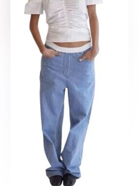 Thakoon Denim High Rise  Jeans side zip